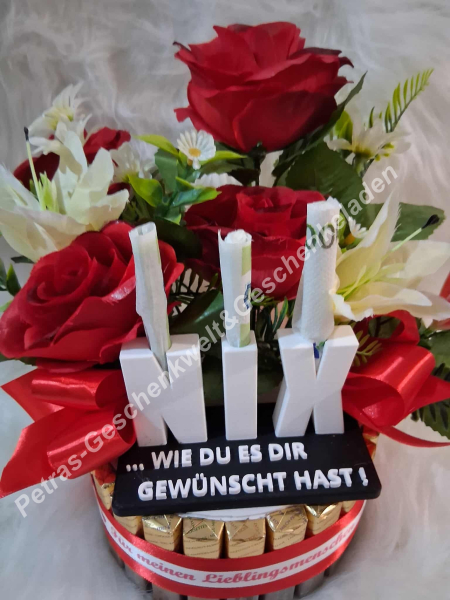 Geburtstags Pralinentorte NIX Geldgeschenk